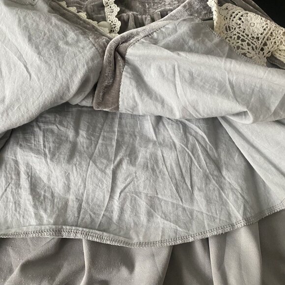 Trish Scully Grey Velvet Dress - Picture 9 of 12